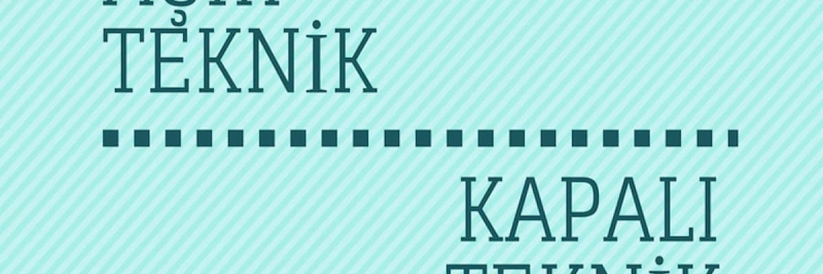 Show all Burun Estetiğinde Açık Teknik ve Kapalı Teknik