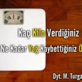 Kaç kilo verdiğiniz değil , ne kadar yağ kaybettiğiniz önemli