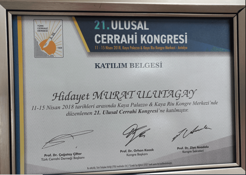 21. ULUSAL CERRAHİ KONGRESİ