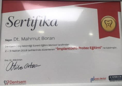 İmplantüstü Protez Eğitimi