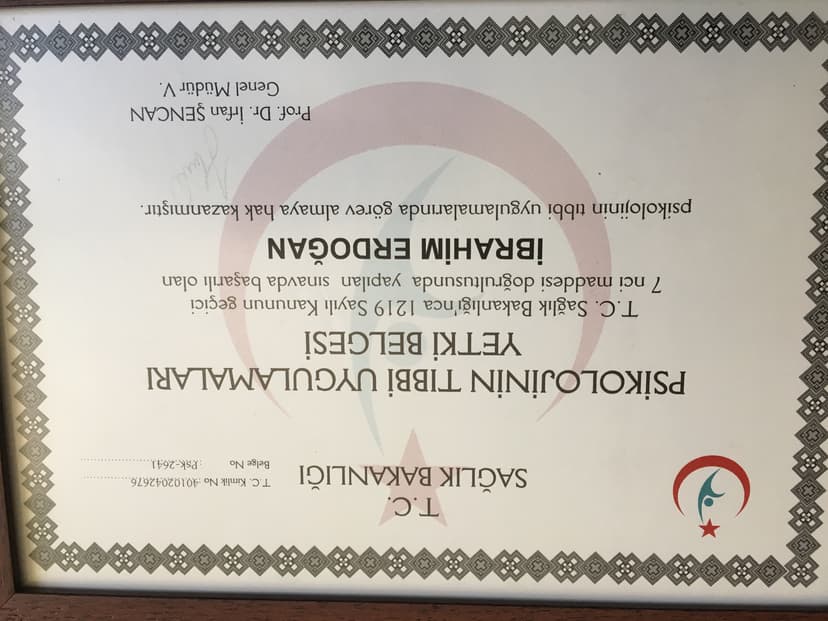 Sağlık bakanlığı yetki belgesi