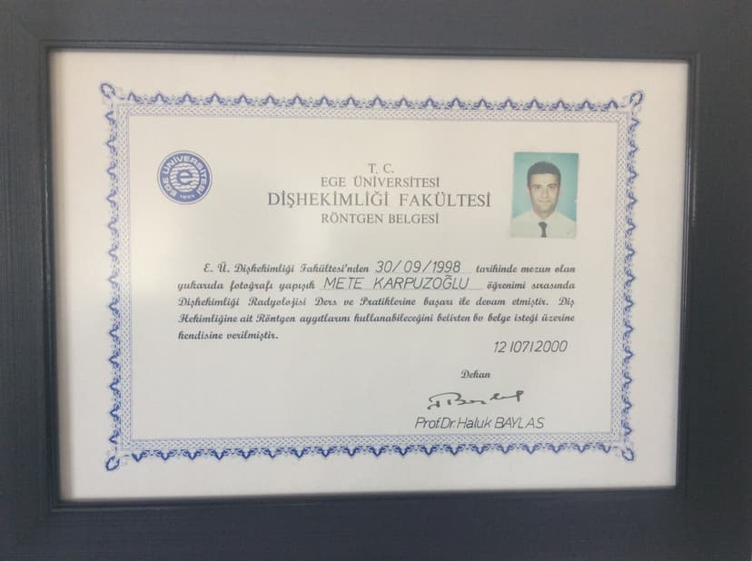 Röntgen yetki belgesi