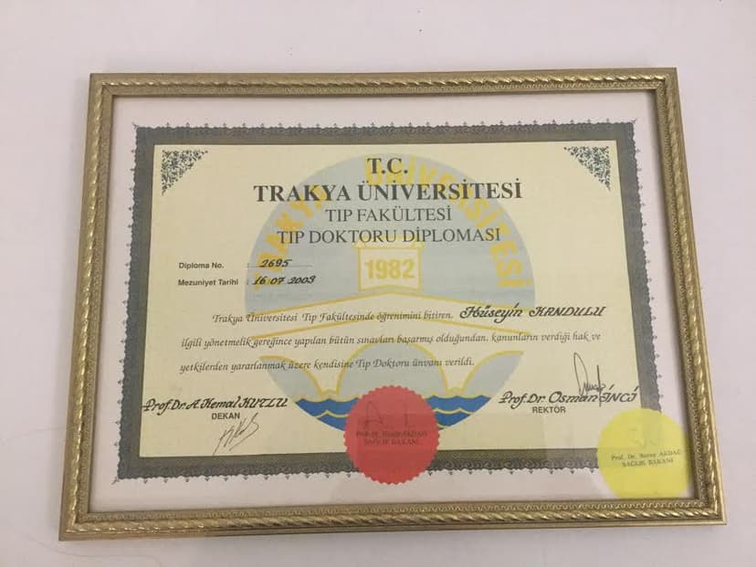 Tıp Doktoru Diploması