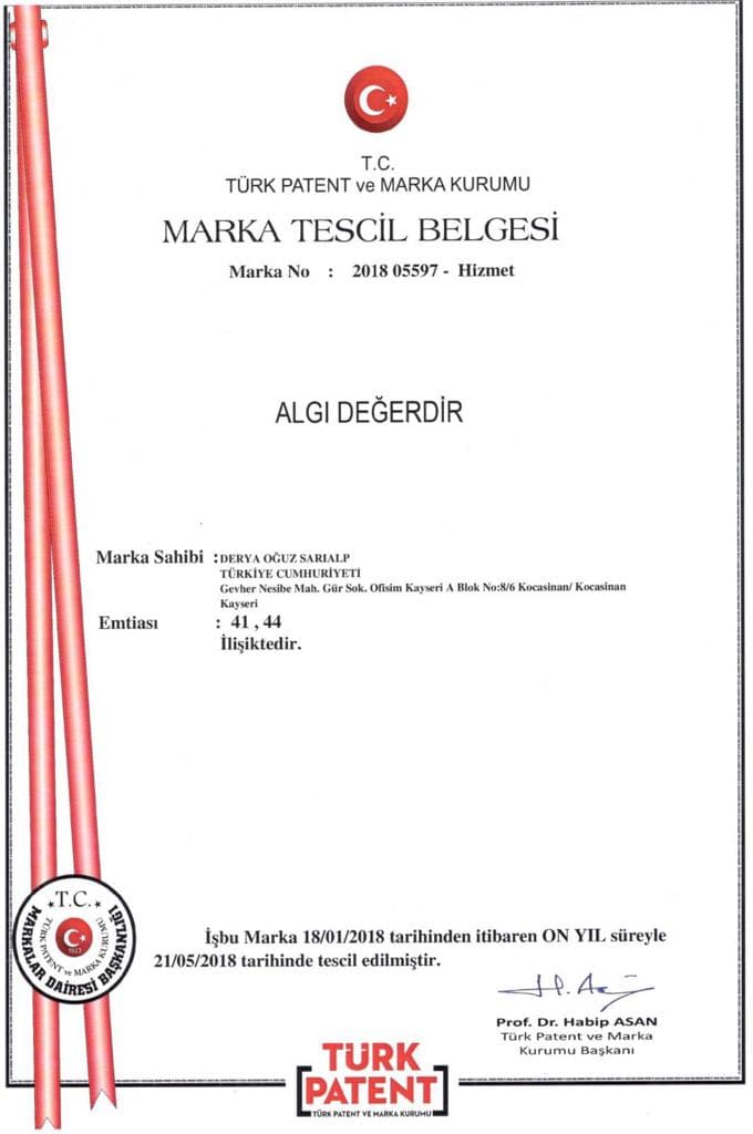 PATENT-ALGI DEĞERDİR