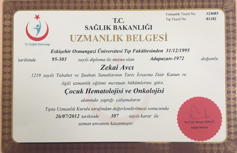 Yandal uzmanlık belgesi