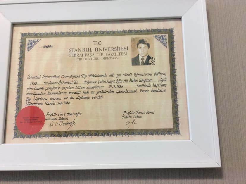 Tıp Doktoru Diploması