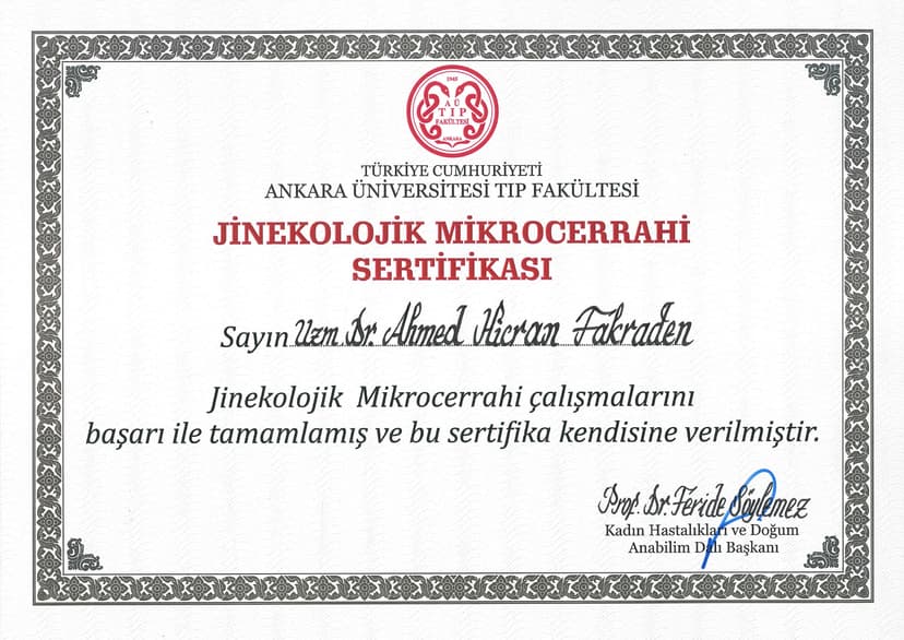 Mikrocerrahi Sertifikası