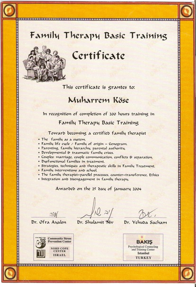 Aile Terapisi temel Eğitim