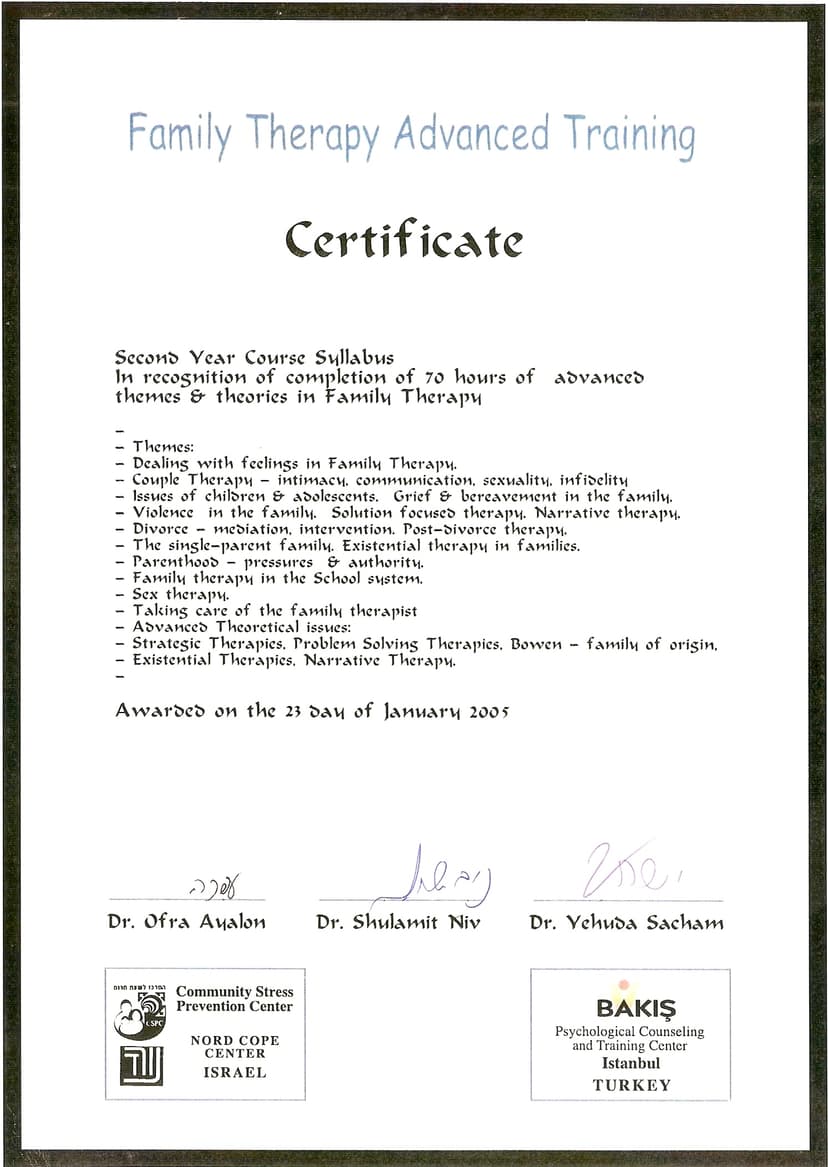 Aile Terapisi Süpervizyon2