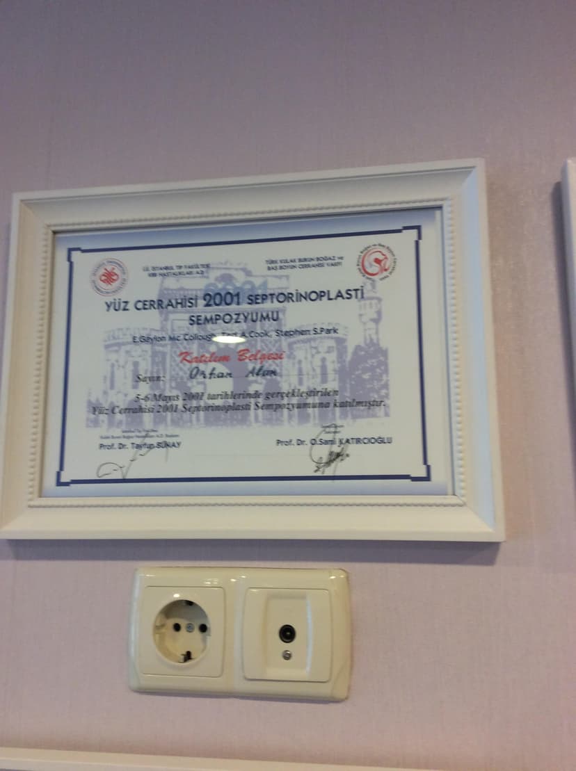 Yüz Cerrahisi 2001 Septorinoplasti Sempozyumu