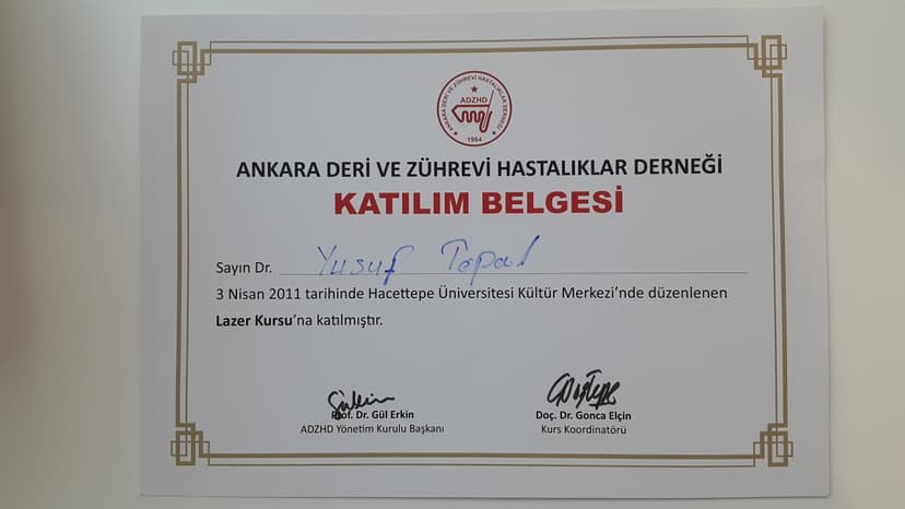 Lazer ile dermatolojik tedavi eğitimi