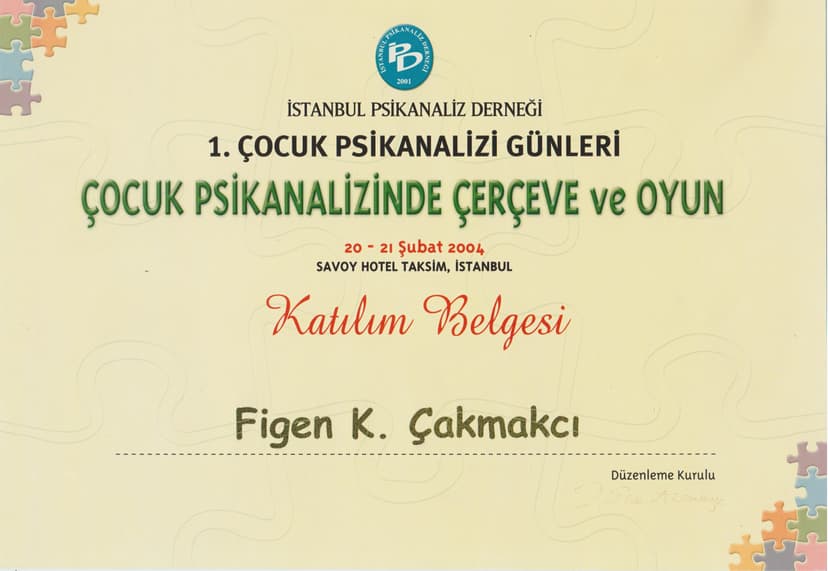 1. Çocuk Psikanalizi Günleri