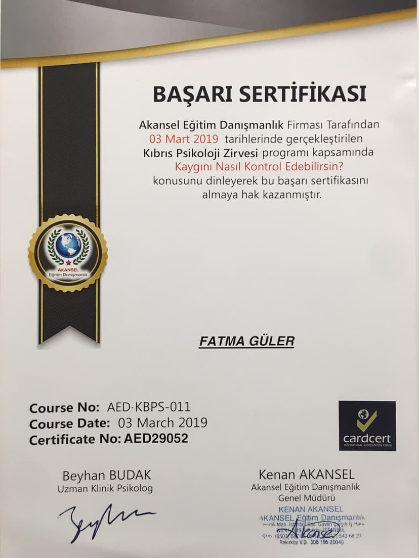 Kaygıları Kontrol Altına Almak