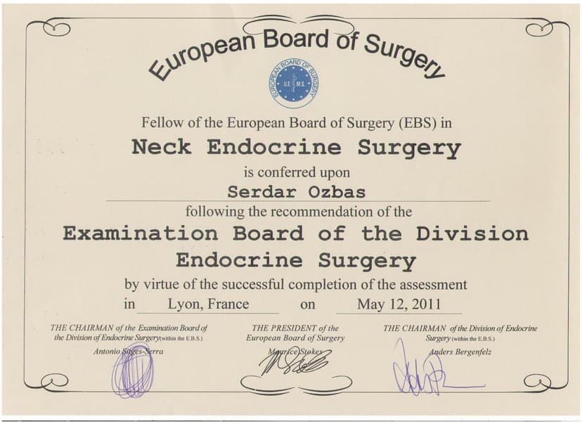 European Board Of Surgery