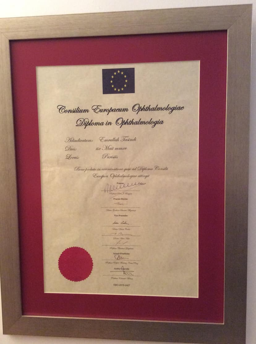 Consillium Europaeum Ophthalmologiae Diploma in Ophthalmologia