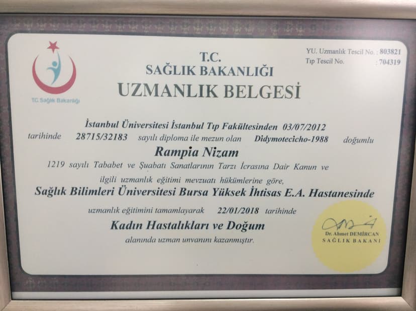 Uzmanlık belgesi