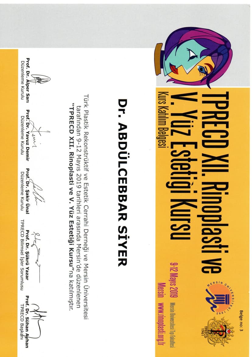 2019 rinoplasti ve yüz estetiği uygulamaları