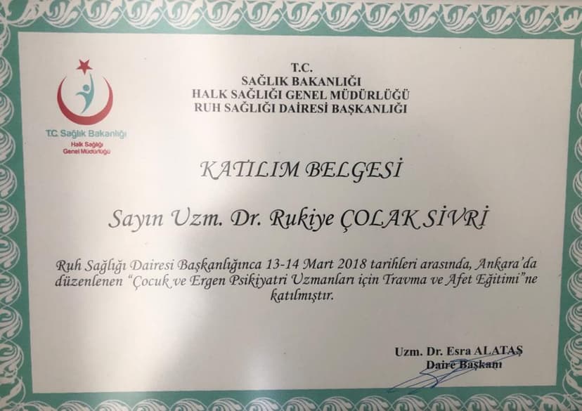 Travma ve afet eğitimi