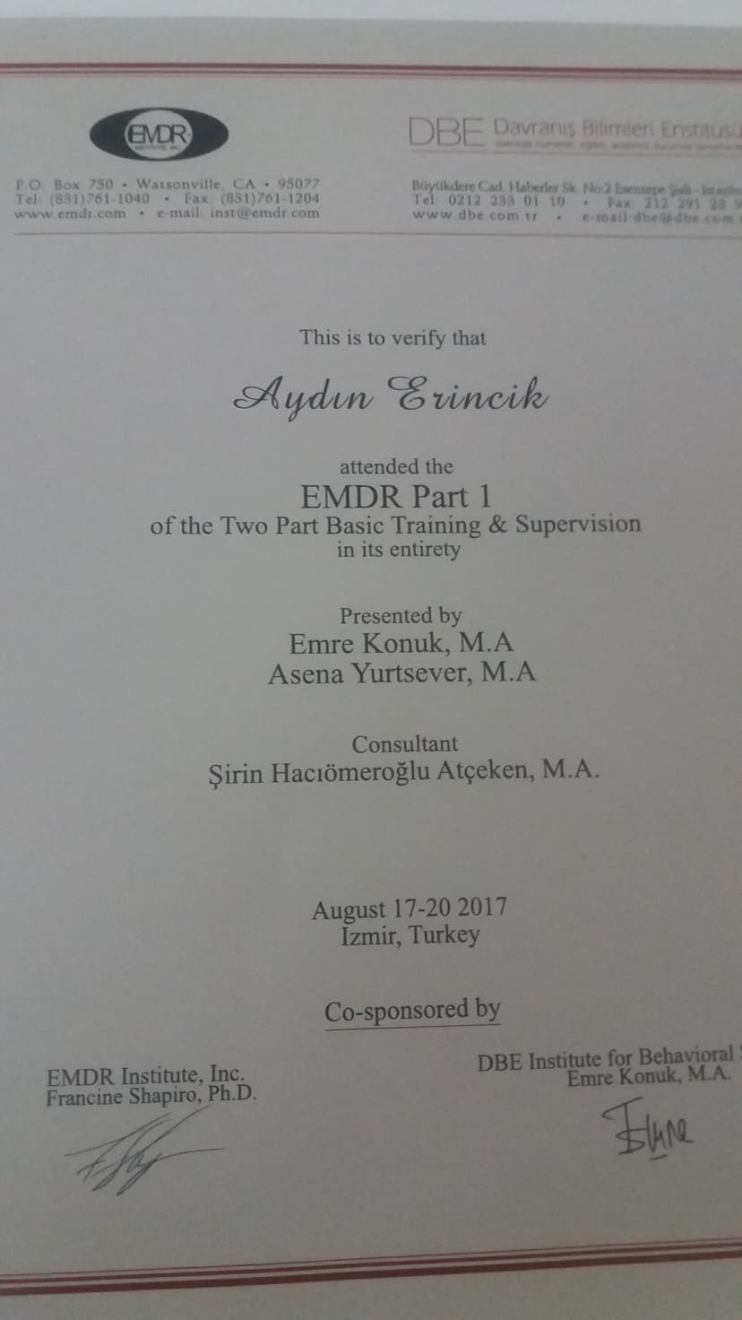 Eğitimi Terapisi Emdr