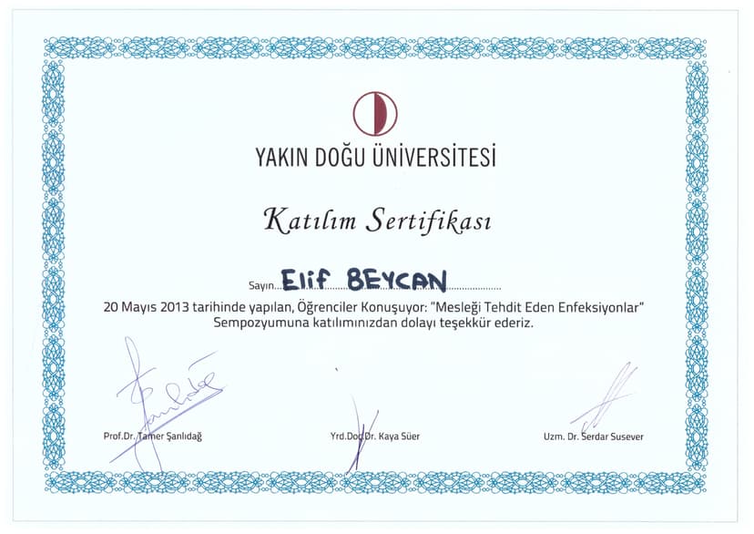 Mesleği Tehdit Eden Enfeksiyonlar