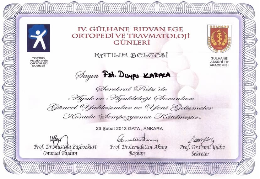 GATA - SEREBRAL PALSİ