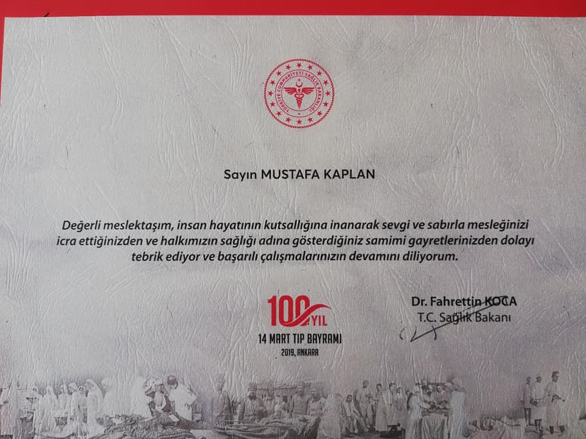 14 mart 19 yılın doktoru