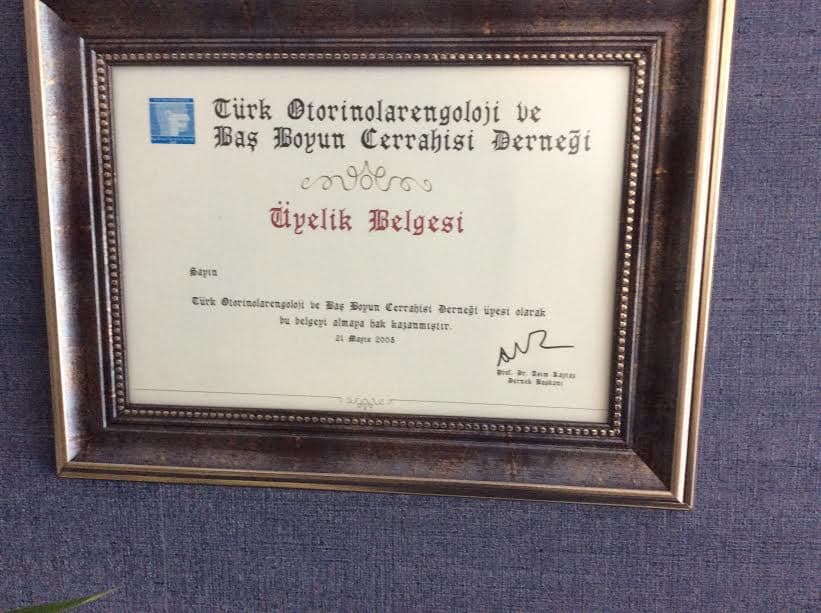 Türk Otorinolarengoloji ve Baş Boyun Cerrahisi Derneği