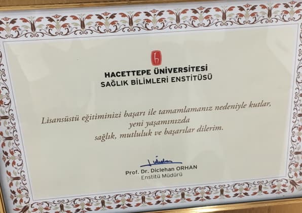 Lisanüstü eğitim tebrik