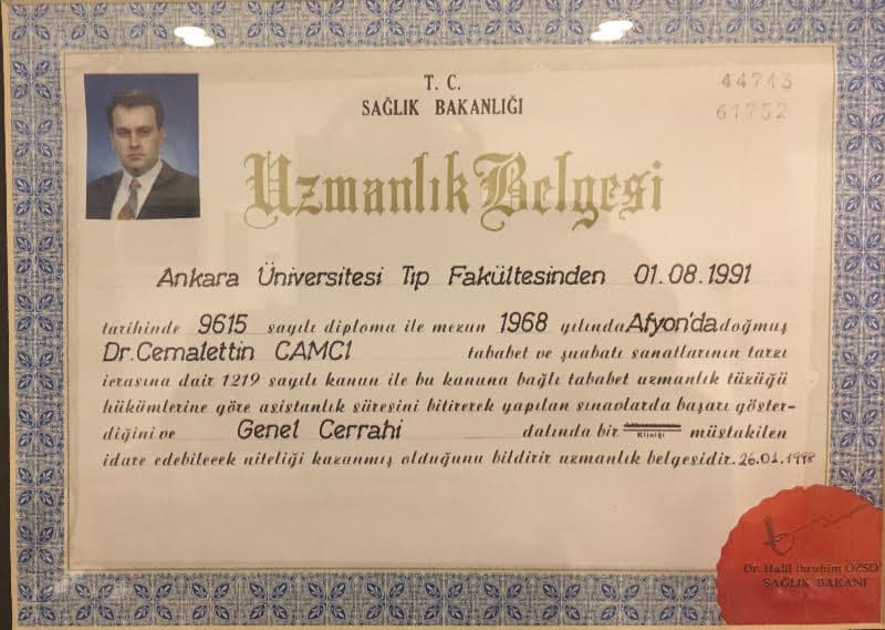 Uzmanlık Belgesi
