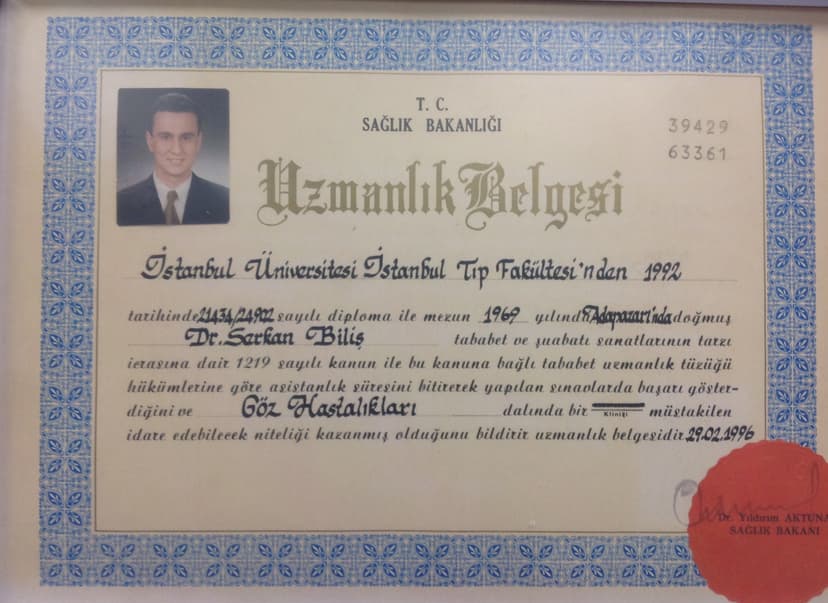 Uzmanlık Belgesi