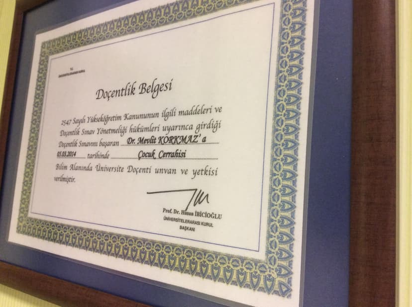 Doçentlik Belgesi