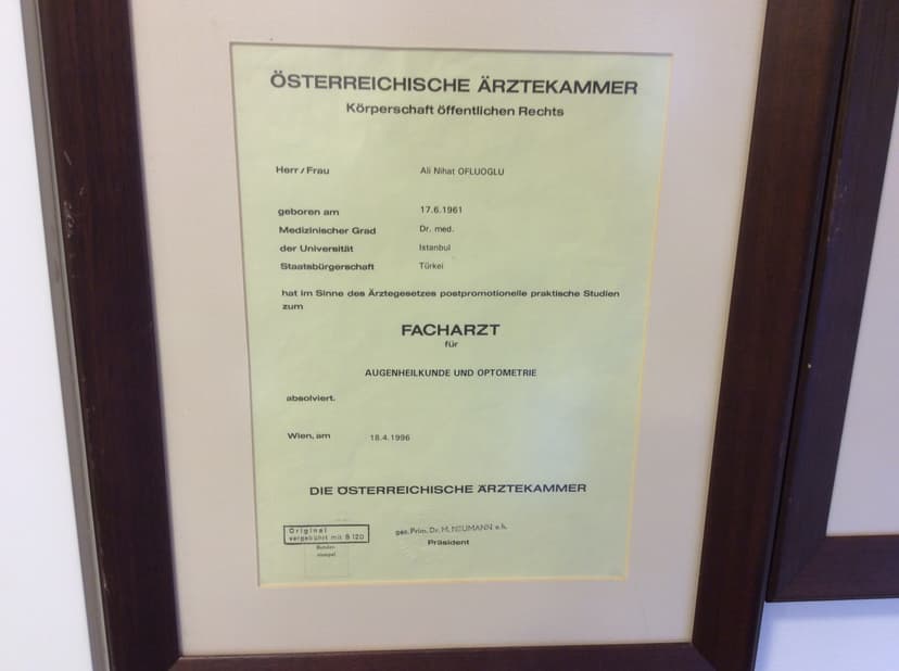 viyana üniversitesi uzmanlık diploması