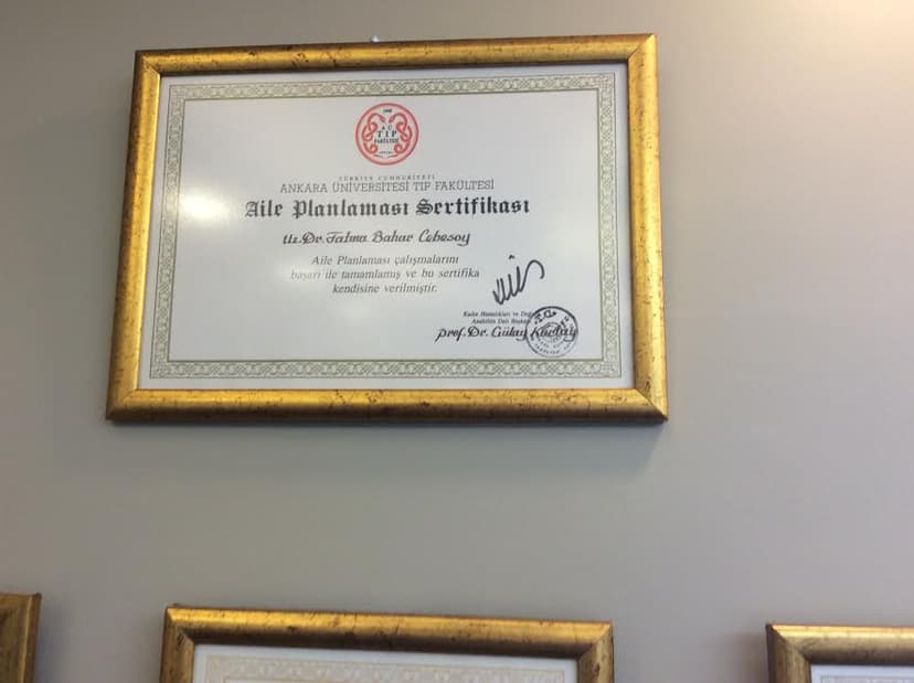 Aile Planlaması Sertifikası
