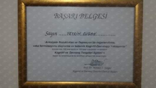 Bilişsel davranışçı psikoterapi eğitimi