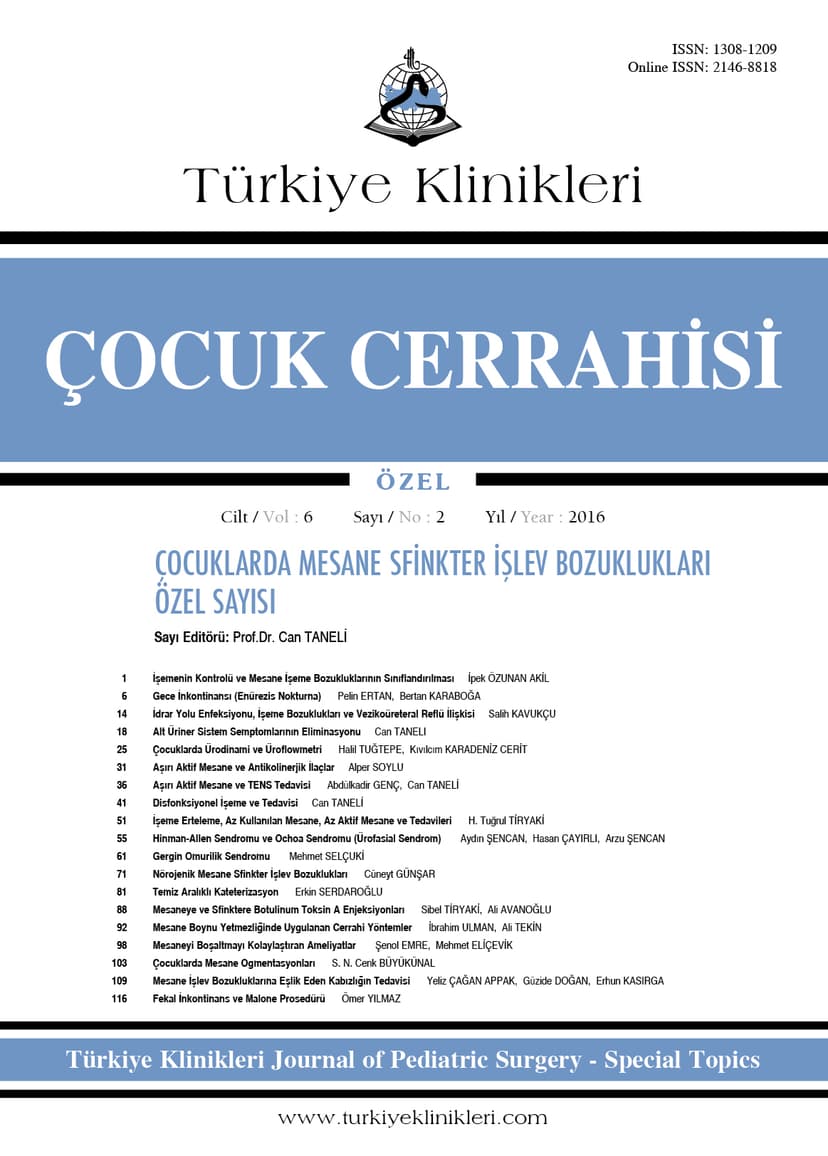 İşeme Bozuklukları Sayı Editörlüğü