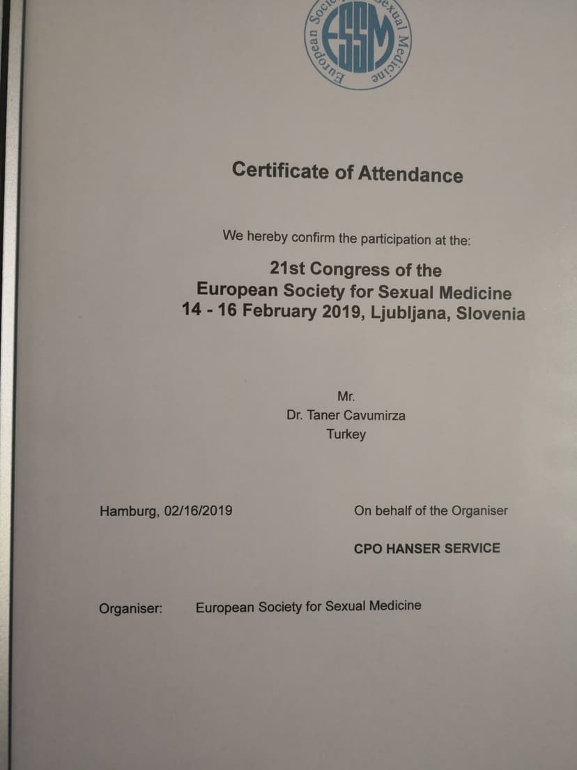 Uluslar arası üroloji sertifikası