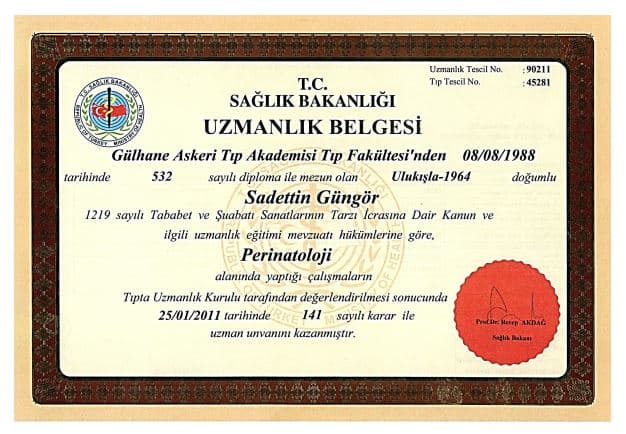 Perinatoloji Diploması