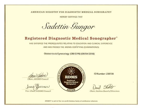 Ultrason Sertifikası