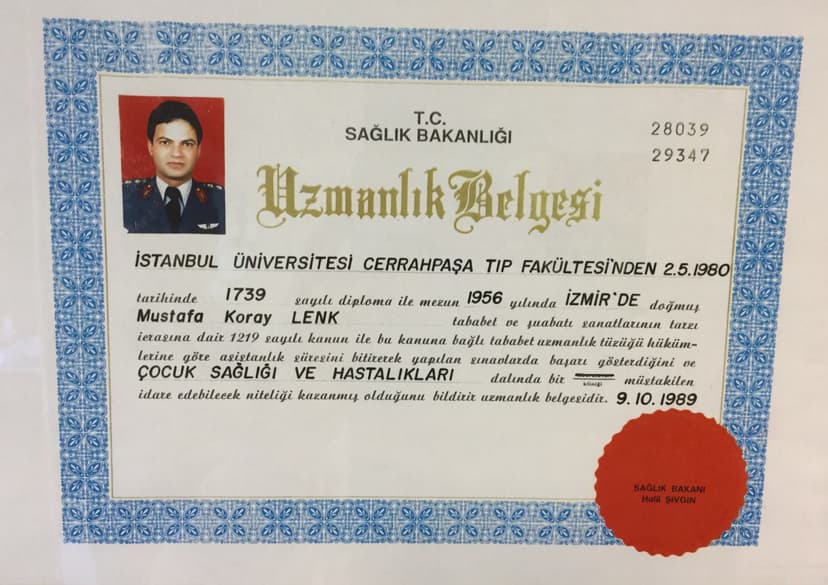 Uzmanlık Belgesi
