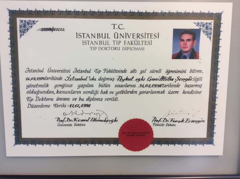 Tıp Doktoru Diploması