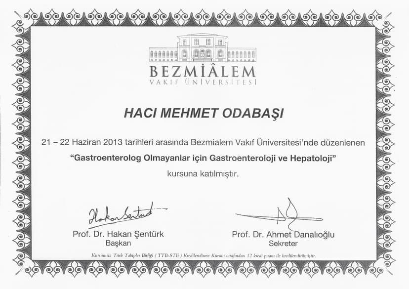 Gastroenterolog Olmayanlar İçin Gastroenteroloji ve Hepatoloji Kursu