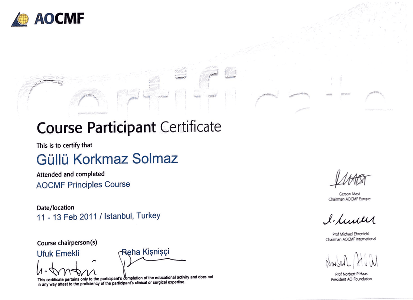 Course Participant Sertifikası