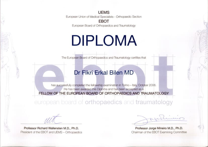 Avrupa Birliği Ortopedi Diploması