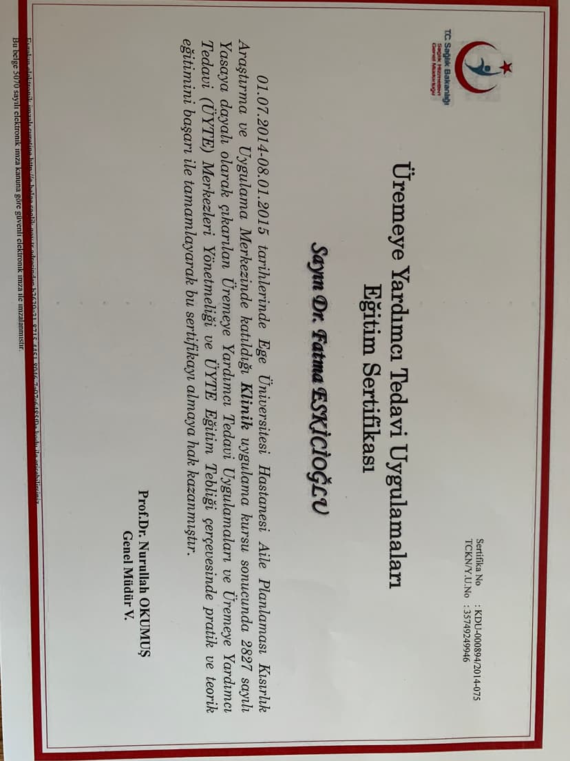 Tüp bebek ve infertilite