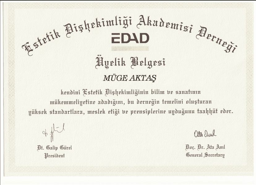 EDAD Üyelik