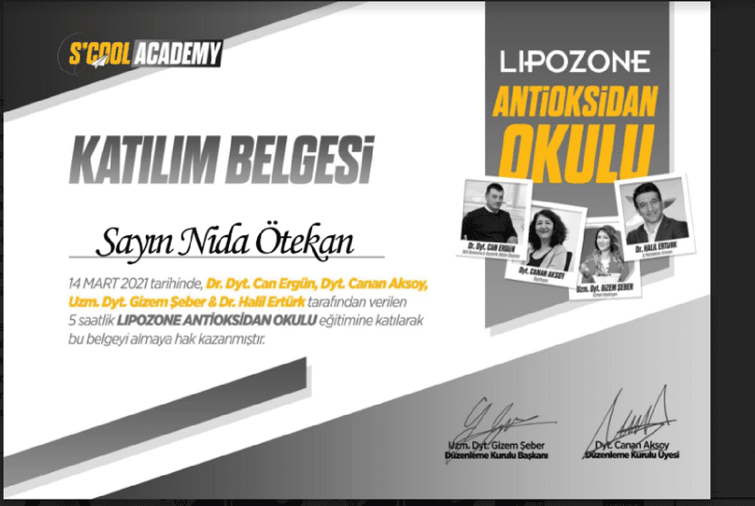 Lipozone Antioksidon Okulu