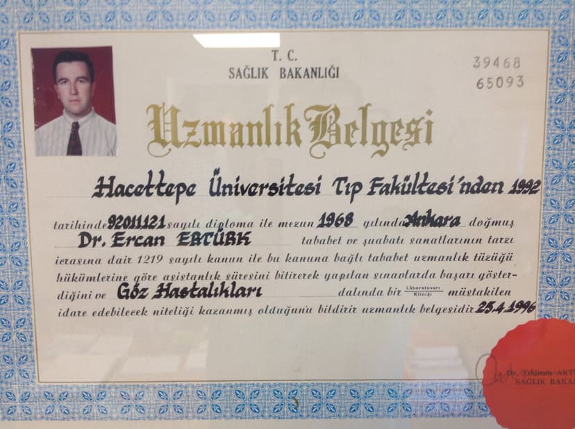 Uzmanlık Belgesi