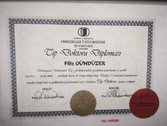 Tıp Doktoru Diploması