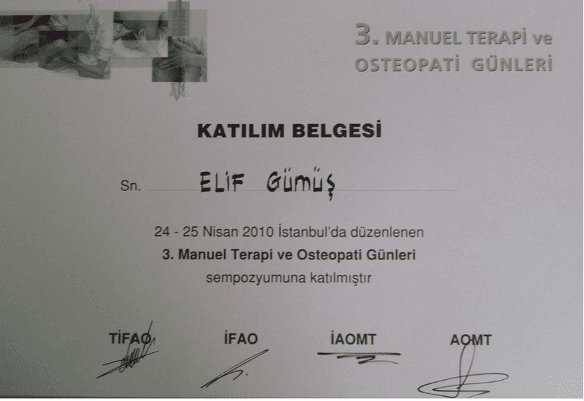 3. Manuel Terapi ve Osteopati