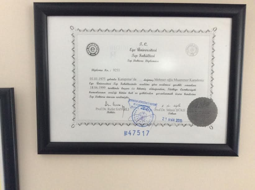 Tıp Doktoru Diploması